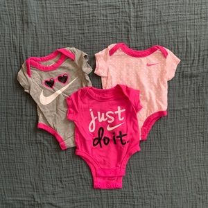 Newborn Nike Girl Onesies
